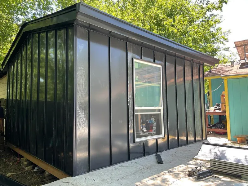 Black standing seam metal wall panels for Metal Roof Installation in Glen Ridge